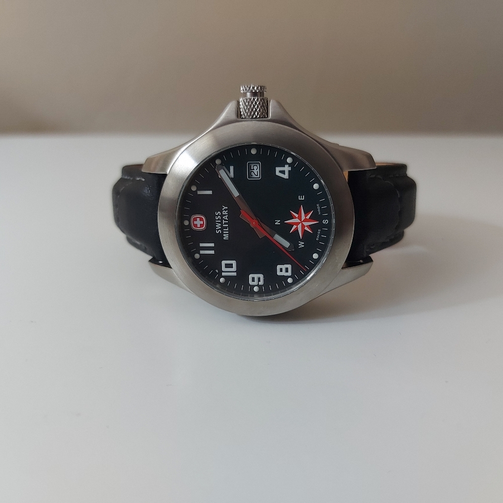 Swiss military limited edition compass watch